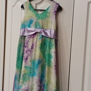 Watercolor Easter dress girl's size 10/12